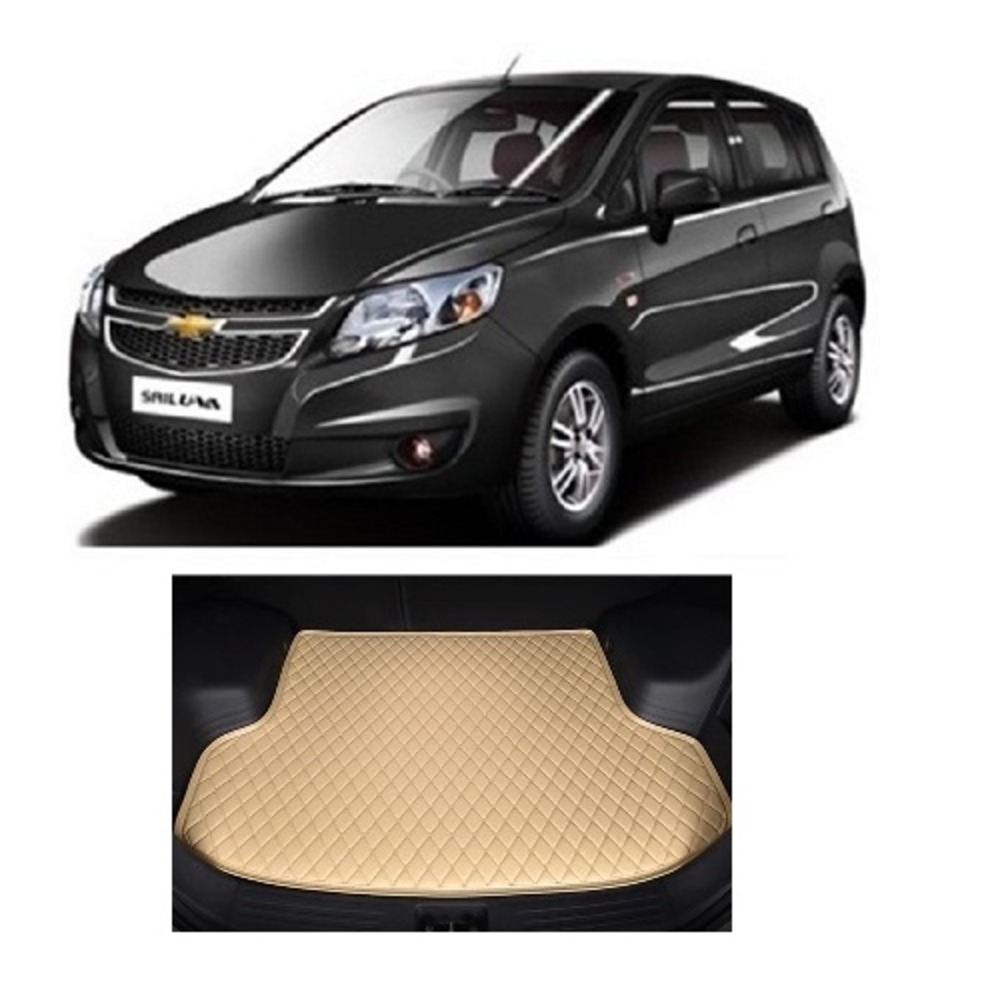 7D Car Trunk/Boot/Dicky PU Leatherette Mat for Sail U-VA  - Beige